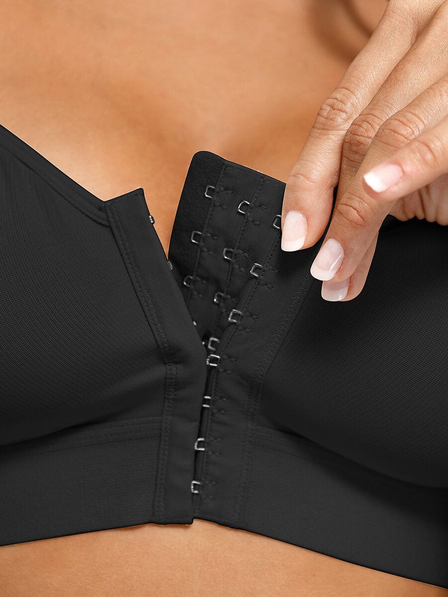 SHAPELX - Post Surgery Full Coverage Compression Surgical Front Closure Mastectomy Bras