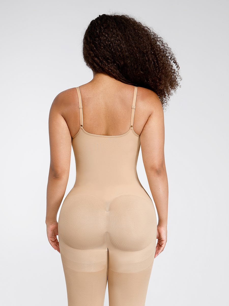 SHAPELX - Seamless Breast Support Waist and Abdomen Shaping Mid Thigh Body Shaper