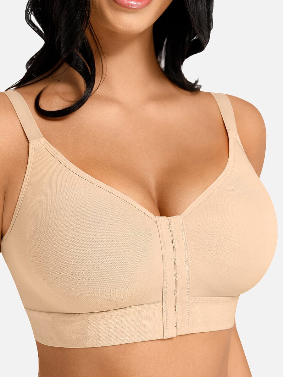 SHAPELX - Post Surgery Full Coverage Compression Surgical Front Closure Mastectomy Bras